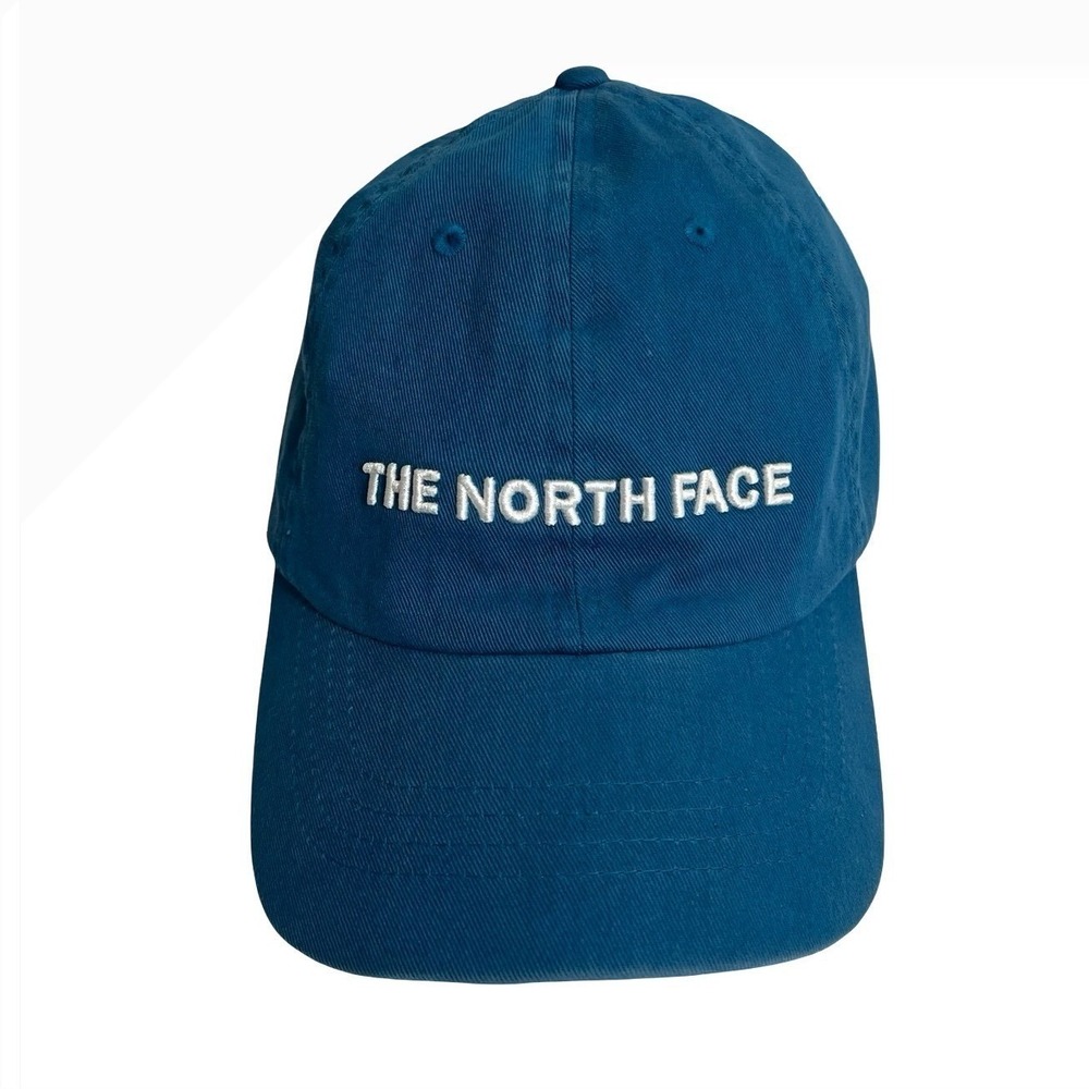 The North Face Blue Adjustable Dad Hat Baseball Cap Embroidered Logo